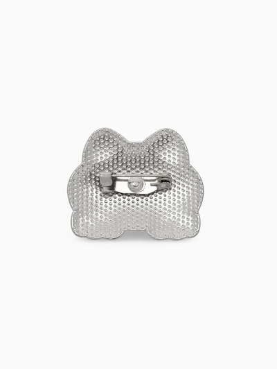 Брошь «Котёнок», озорной, МИКС в серебре