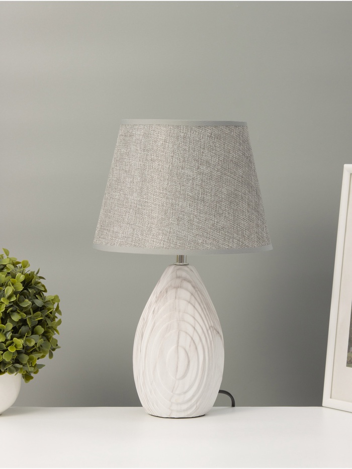 Настольная лампа «Капля» 1×40 Вт Е14 серый 22.5×22.5×37 см - Фото 1
