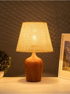 Настольная лампа "ЭКО" 1х40Вт Е27 светлое дерево 25х25х39,5см 10841045