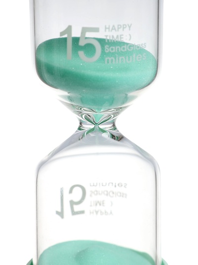 Песочные часы на 15 минут «Макарун», 4.4×9.8 см, бирюзовые