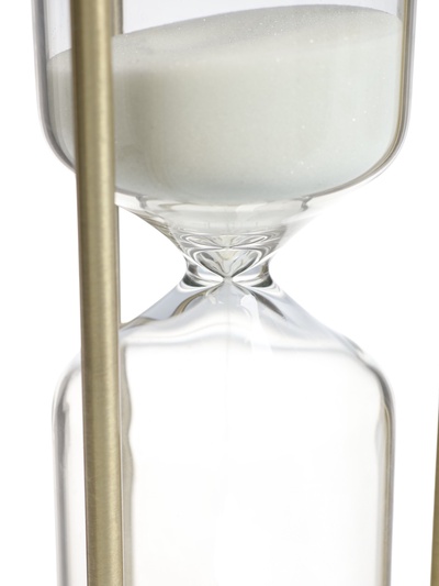 Песочные часы, на 45 минут, 8×21 см, металлические, медные