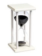 Песочные часы, на 60 минут, 10×10×20 см, деревянные, белые - Фото 4