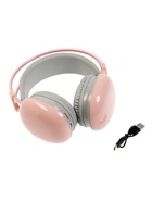 Наушники беспроводные, полноразмерные, Mybit W-33, RGB подсветка, Bluetooth 5.3, 800 мАч, Type-C, RGB подсветка, розовые - Фото 10