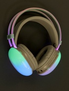 Наушники беспроводные, полноразмерные, Mybit W-33, RGB подсветка, Bluetooth 5.3, 800 мАч, Type-C, RGB подсветка, зелёные - Фото 5