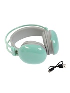 Наушники беспроводные, полноразмерные, Mybit W-33, RGB подсветка, Bluetooth 5.3, 800 мАч, Type-C, RGB подсветка, зелёные - Фото 11