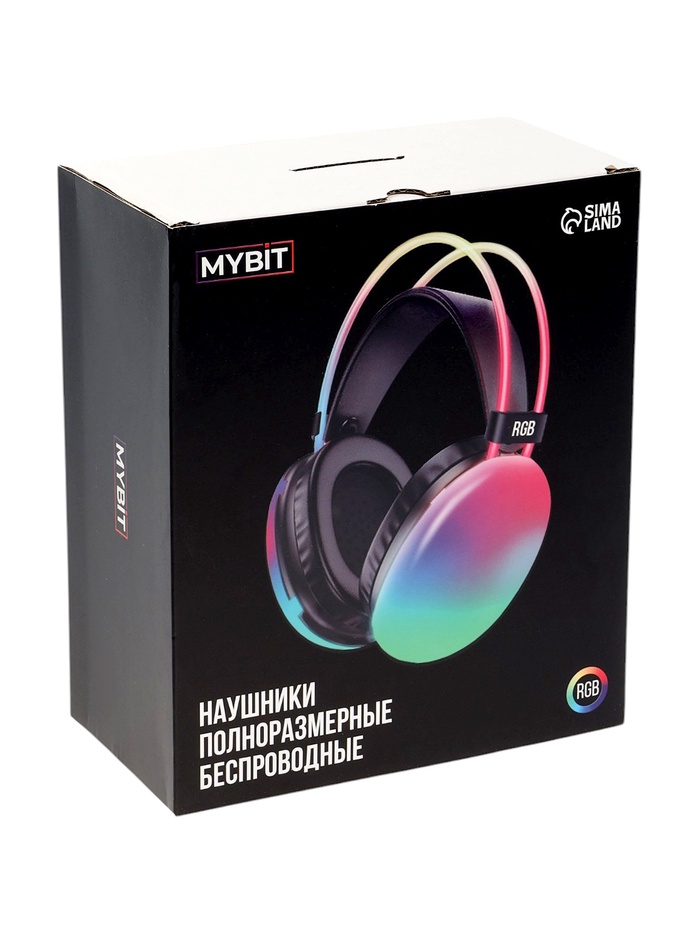 Наушники беспроводные, полноразмерные, Mybit W-33, RGB подсветка, Bluetooth 5.3, 800 мАч, Type-C, RGB подсветка, зелёные - фото 51773240 Наушники беспроводные, полноразмерные, Mybit W-33, RGB подсветка, Bluetooth 5.3, 800 мАч, Type-C, RGB подсветка, зелёные - фото 51773240