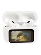 Наушники беспроводные TWS, дисплей, Bluetooth 5.4, 30/500 мАч, с шумоподавлением, сенсорные, белые - Фото 5