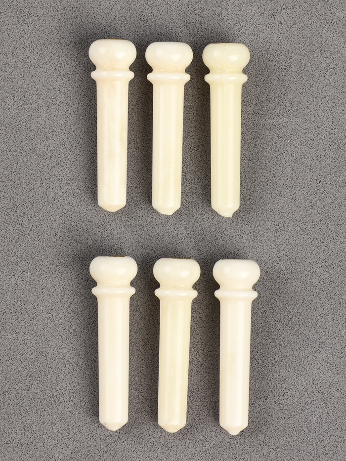 Набор фиксаторов струн Music life, 6 штук, белый, из кости - Фото 1