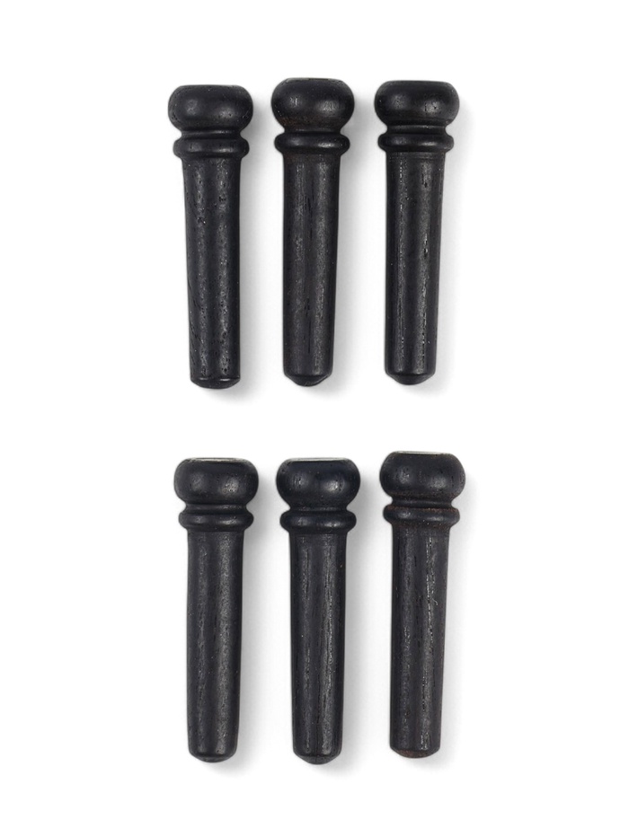 Набор фиксаторов струн Music life, 6 штук, черное дерево - Фото 1