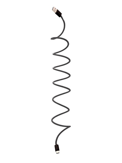 Кабель Type-C - USB, магнитный, 3 А, 60 Вт, с оплёткой, чёрный