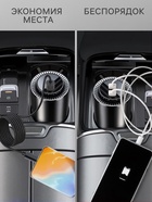 Кабель Lightning - USB, магнитный, 3 А, 18 Вт, с оплёткой, серый 10838461 - фото 319829378