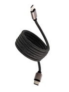 Кабель Type-C - Type-C, магнитный, 3 А, 60 Вт, с оплёткой, серый - Фото 6