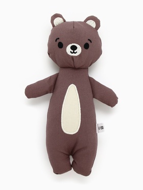 Игрушка для собак с пищалкой «Мишка», 12×25 см, коричневый 10534481