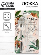 Ложка чайная именная «Ольга», 3×14 см - Фото 1