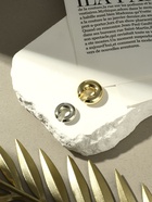 Серьги «Каффы» набор 2 шт., бублики, цвет серебро с золотом - Фото 4