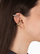 Серьги «Каффы» набор 2 шт., бублики, цвет серебро с золотом - Фото 1