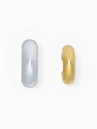 Серьги «Каффы» набор 2 шт., бублики, цвет золото с серебром - Фото 8