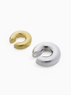 Серьги «Каффы» набор 2 шт., бублики, цвет золото с серебром - Фото 4