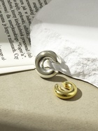 Серьги «Каффы» набор 2 шт., бублики, цвет золото с серебром - Фото 2