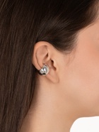 Серьги «Каффы», набор 2 шт. объёмные, цвет серебро - Фото 2