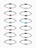 Браслет-оберег «Нить судьбы» шар №8, цветной в золоте - Фото 3