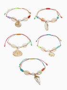 Браслет на нити «Ракушка» ассорти, цветной в золоте - Фото 2