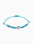 Браслет-оберег «Глазик» на нити, голубой в серебре - Фото 3