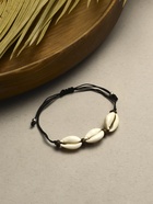 Браслет на нити «Ракушка. Кокос», d=7 см, чёрный в серебре - Фото 2