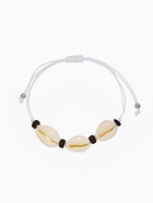 Браслет на нити «Ракушка. Кокос», d=7 см, белый в серебре - Фото 1