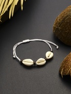 Браслет на нити «Ракушка. Кокос», d=7 см, белый в серебре - Фото 2