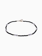 Бусы «Бисер», бусина №8, чёрно-белый в золоте, 40 см - Фото 6