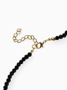 Бусы «Бисер», бусина №8, чёрно-белый в золоте, 40 см - Фото 5