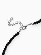 Бусы «Бисер», бусина №8, чёрно-белый в серебре, 40 см - Фото 5