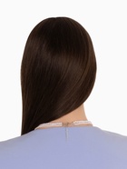 Бусы с жемчугом «Бусина», два ряда №4+6, белые в серебре, 50 см - Фото 4