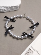 Бусы «Бантик», бусина №6.14, чёрно-белые, 40 см - Фото 4