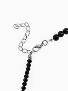 Бусы «Бантик», бусина №4.6, чёрные в серебре, 40 см - Фото 7