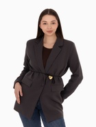 Чокер/кулон на шнурке «Сердце» крупное, металлик, цвет чёрный в золоте, 60 см - Фото 9