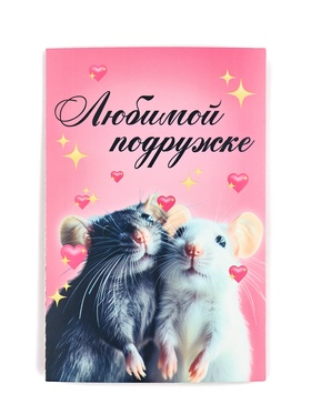 Открытка с купонами «Любимой подружке», 12 х 18 см