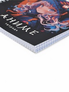 Тетрадь в клетку, 96 л., А5, на спирали, блок №1 «Аниме девочка кошка» - Фото 2