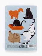Блокнот А6, 32 л., софт тач, в точку «Коты» 10852718 - фото 14416485