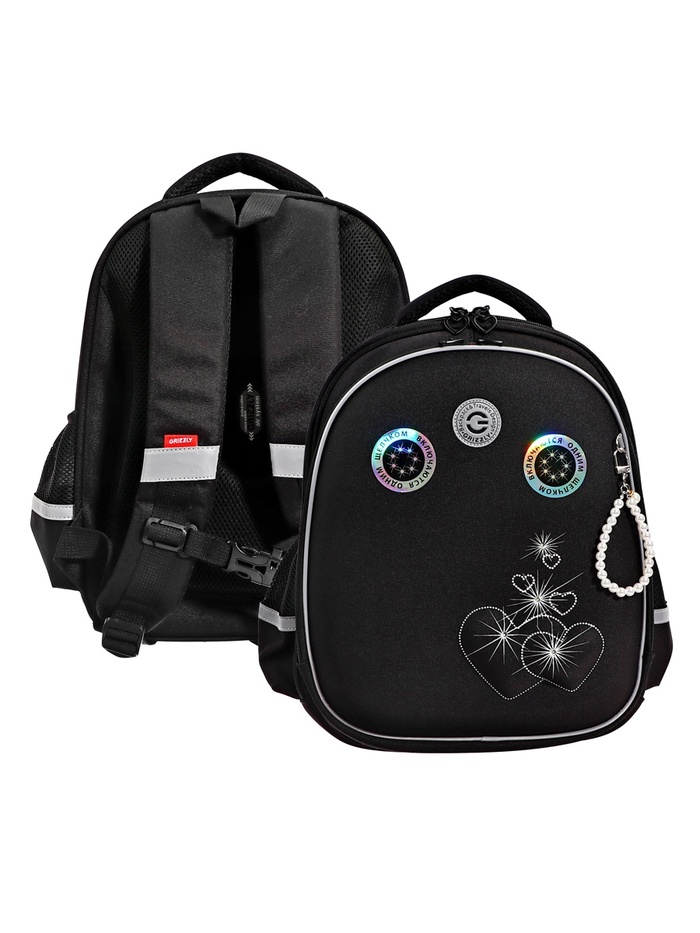 Рюкзак каркасный Grizzly RAz-586 36×28×20, черный - Фото 1