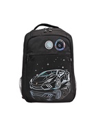 Рюкзак школьный, 39×26×19 см, Grizzly, эргономичная спинка, отделение для ноутбука, чёрный, RB-556-2_2 - Фото 3