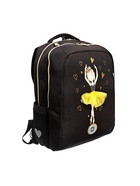 Рюкзак школьный, 39×26×17 см, эргономичная спинка, чёрный, RG-566-3_1 - Фото 2