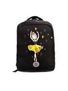 Рюкзак школьный, 39×26×17 см, эргономичная спинка, чёрный, RG-566-3_1 - Фото 3