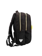 Рюкзак школьный, 39×26×17 см, эргономичная спинка, чёрный, RG-566-3_1 - Фото 4