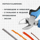 Бокорезы ТУНДРА, никелированные, двухкомпонентные рукоятки, 160 мм - Фото 3