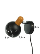 Спот настенный BayerLux «Алейда», 1хЕ14, 40 Вт, черный, 13×13×10 см - Фото 6