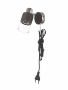 Бра настенное BayerLux «Берта», 1хЕ14, 40 Вт, черно-хромовый, 19×8×15 см - Фото 1