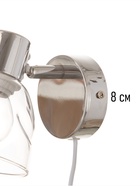 Бра настенное BayerLux «Гелла», 1хЕ14, 40 Вт, хром, 18×9×14 см 10352879 - фото 14446457
