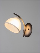 Бра настенное BayerLux «Джина», 1хЕ27, 40 Вт, черно-бежевый, 22×15×16 см - Фото 2